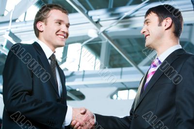 Male handshake