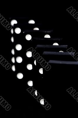 Dominoes isolated in white background