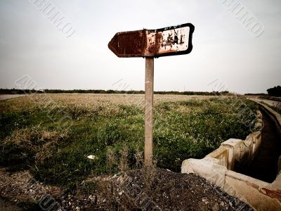 road sign