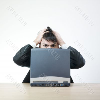 Stressed businessman