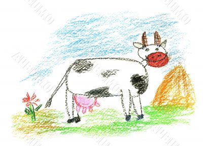 Colored cow