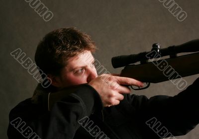 Man with a gun