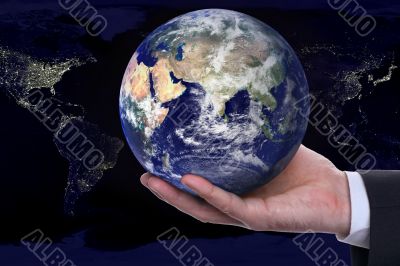 earth in a hand