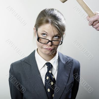 Executive about to be hammered