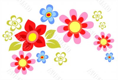 spring flower composition