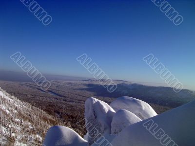 winter in mountains