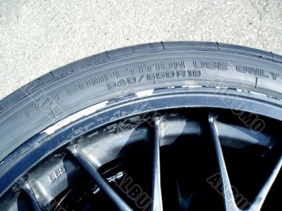 Racing car tire