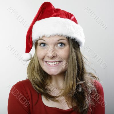 Smiling Christmas Lady