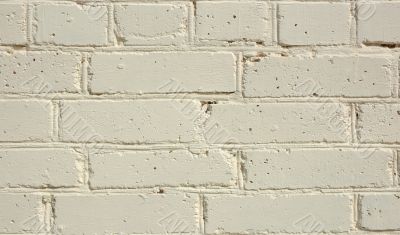 Painted brick wall. Painted brick wall.