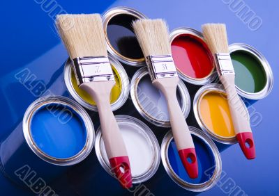 Paint brush and paint Paint brush and paint