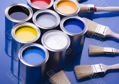 Paint and brush