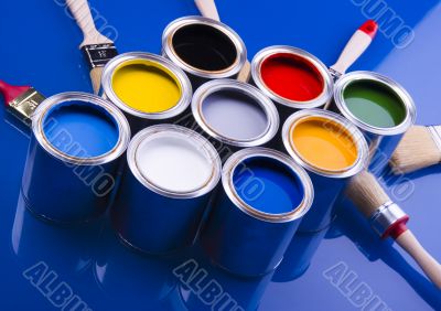 Paint and brush Paint and brush