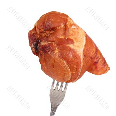 ham on fork