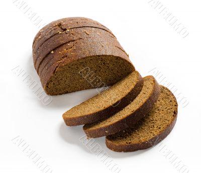 Sliced brown rye bread Sliced brown rye bread