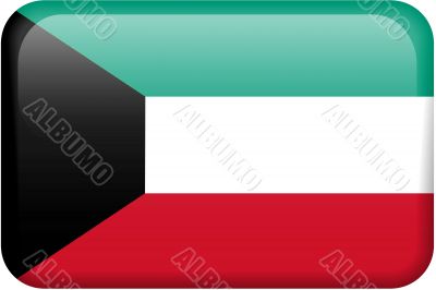 Kuwait Flag Button