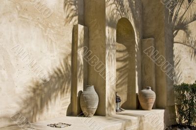 Arabian arch in shadow