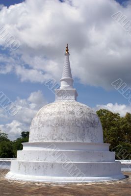 Small white stupa