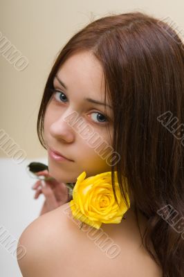 girl with a rose