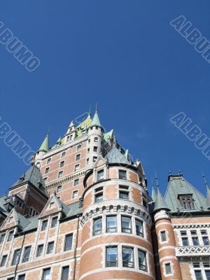 chateau frontenac in quebec, canada