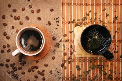 Tea and coffee Tea and coffee