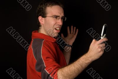 Man Text Messaging Man Text Messaging