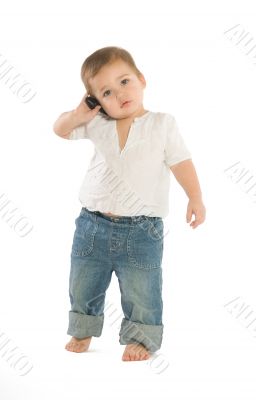 Boy with a cellphone