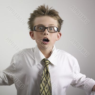 Surprised boy