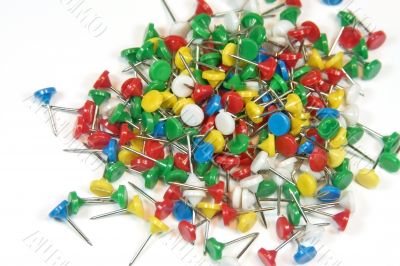 Multi-colored stationary pins