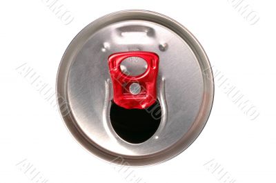 Close-up of aluminum drink can