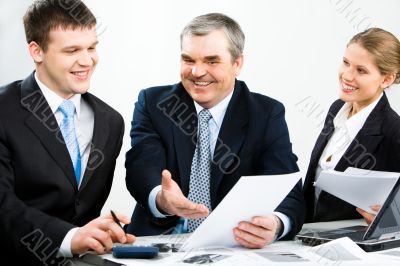 Discussing documents