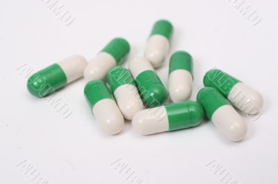 Ten stripy capsules Ten stripy capsules