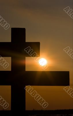 cross and sun
