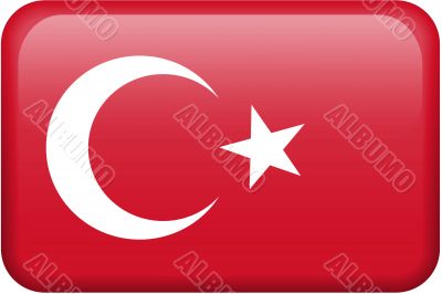 Turkey Flag Button
