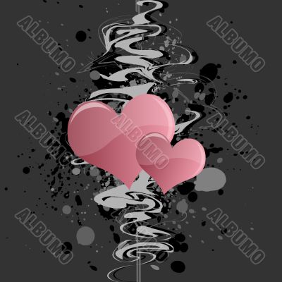 Grungy Heart Background