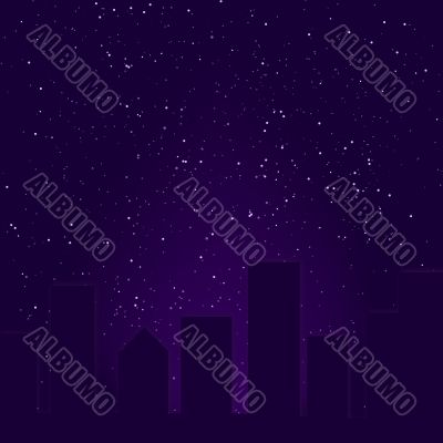 Purple City Skyline