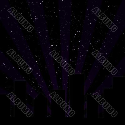 Purple City Skyline Purple City Skyline
