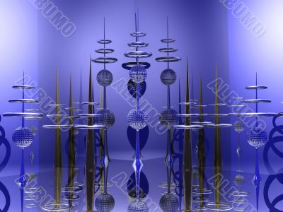 Abstract Background 3D