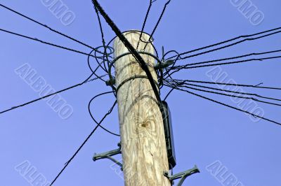Top of a telegraph pole