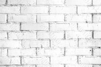 White brick wall White brick wall