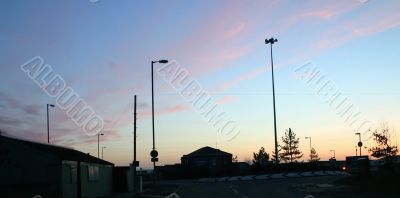 Colourful Sunset At English Docks