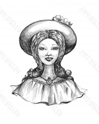 lady in hat
