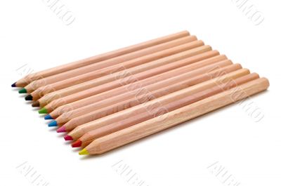 colored pencil on white