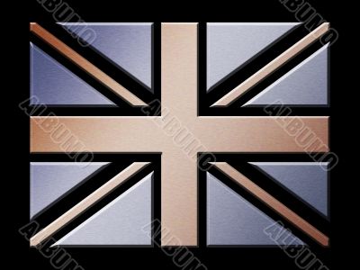 Metal British flag