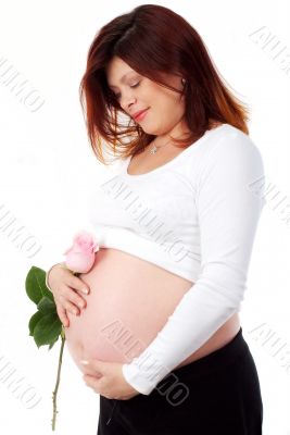  joyful expectant mother