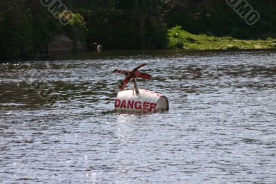 Danger Buoy on River Dee