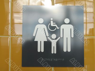public washroom sign