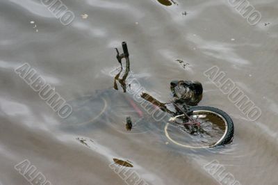 Kids Mountain Bike in River