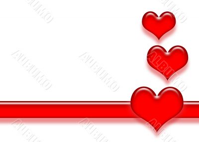 Heart and Stripe Background