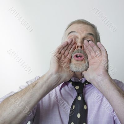 Old man Shouting