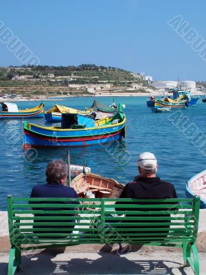 Couple on Bench
